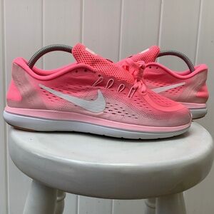 Womens 10/Mens 8.5 - USED Nike Flex 2017 RUN Sunset Pulse/White 898476-601